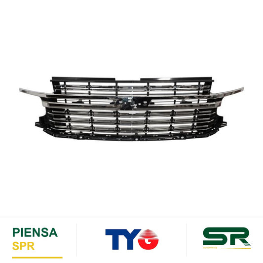 PARRILLA CROMADA CHEVROLET SUBURBAN / TAHOE 2021-2024 LINEAS S TYG