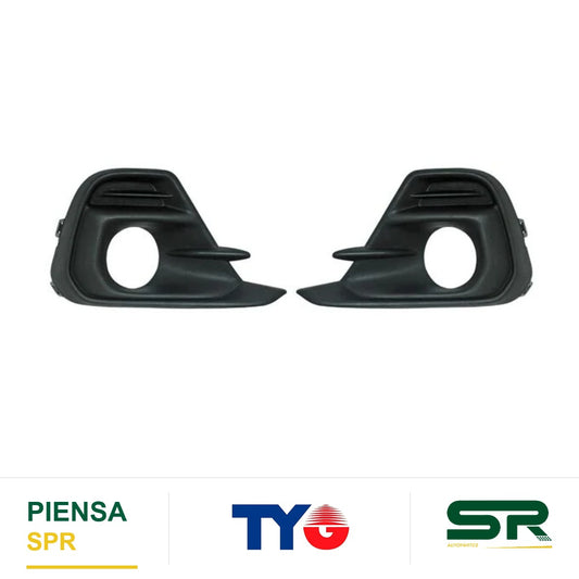 PARRILLA NEGRA CHEVROLET SPARK 2016-2018 LÍNEA NUEVA P / FARO NIEBLA JGO TYG