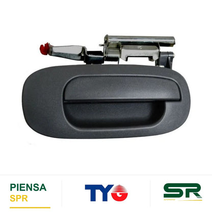 MANIJA EXTERIOR DELANTERA IZQUIERDA PLÁSTICO DODGE DURANGO 2003 / DAKOTA 2002-2004 CORRUGADA TYG