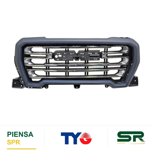 PARRILLA NEGRA CHEVROLET SIERRA PU 2019-2022 SLE / AT4 / DENALI LINEAS TYG