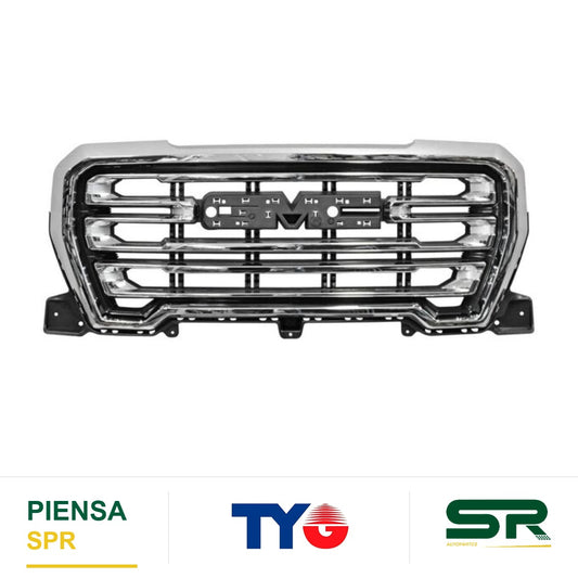 PARRILLA CROMADA CHEVROLET SIERRA PU 2019-2022 SLE / AT4 / DENALI LINEAS TYG