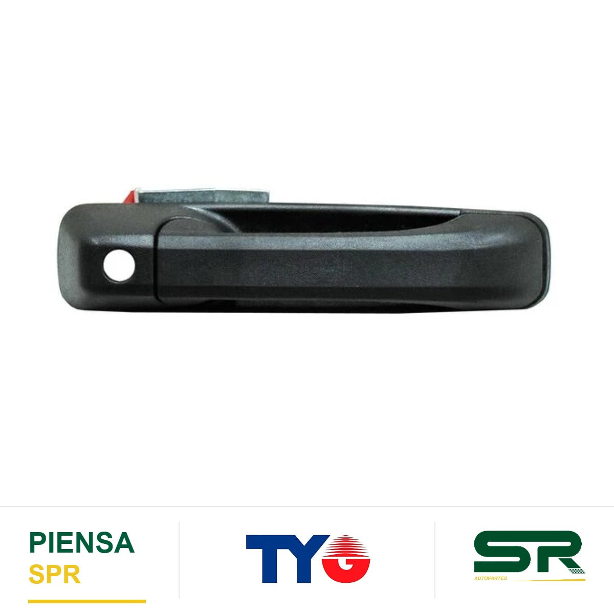 MANIJA EXTERIOR DELANTERA DERECHA CON HOYO PLÁSTICO DODGE PICKUP 2009-2018 PARA LLAVE CORRUGADA TYG