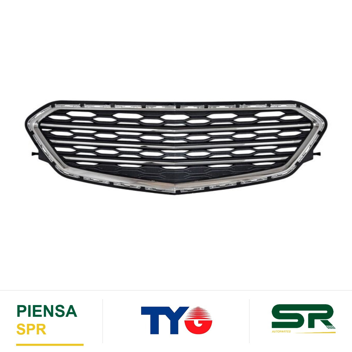 PARRILLA INFERIOR CON MOLDURA CROMADA CHEVROLET EQUINOX 2016-2017 TYG