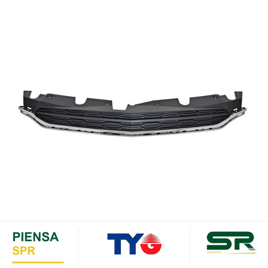 PARRILLA CON MOLDURA CROMADA SUPERIOR CHEVROLET EQUINOX 2016-2017 FILO NEGRO TYG