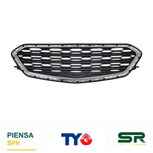 PARRILLA CON MOLDURA CROMADA INFERIOR CHEVROLET EQUINOX 2016-2017 FILO NEGRO TYG