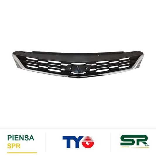 PARRILLA CON MOLDURA CROMADA SUPERIOR NEGRA CHEVROLET CRUZE 2016-2018 LT 677 TYG