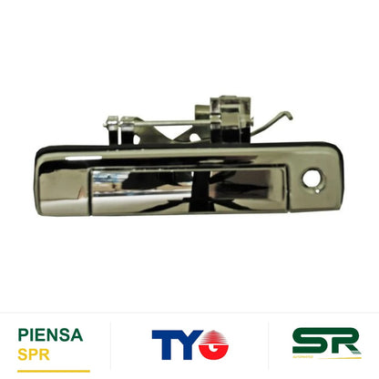MANIJA TAPA CAJA CON HOYO CROMADA PLÁSTICO CHEVROLET COLORADO 2013-2015 / CANYON 2013-2015 PARA LLAVE TYG