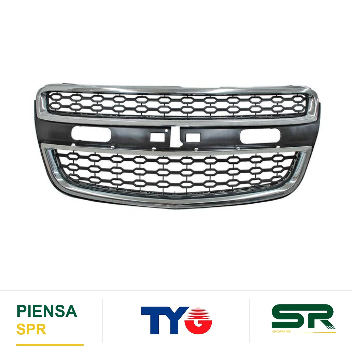 PARRILLA CON MOLDURA CROMADA NEGRA CHEVROLET COLORADO 2013-2015 / CHEVROLET S10 2016 TYG