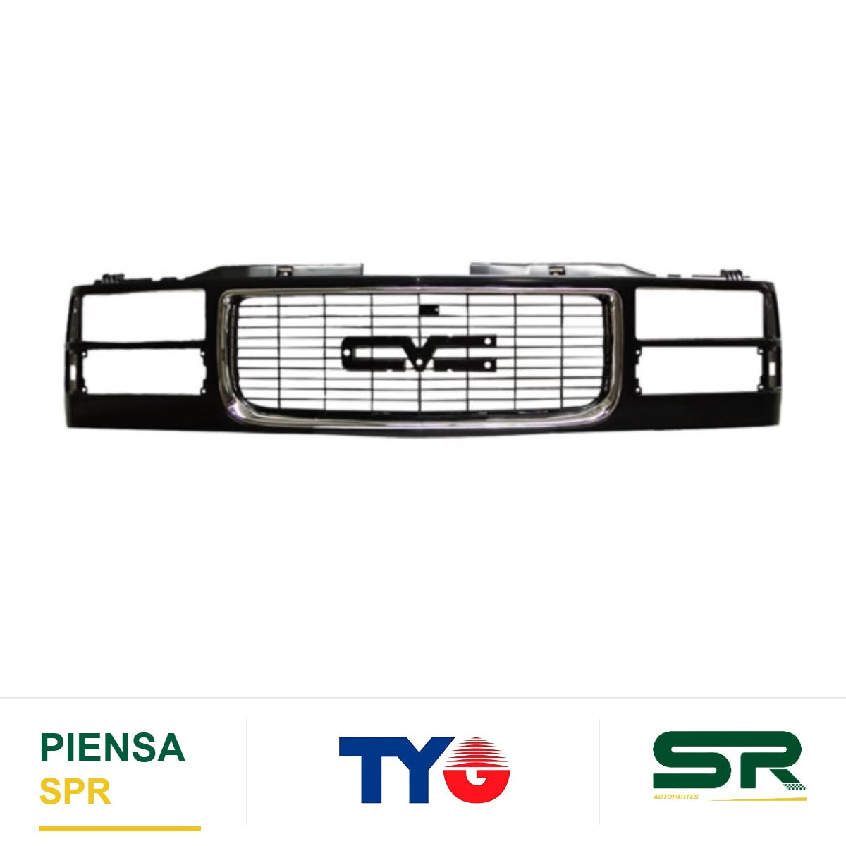 PARRILLA CROMADA CHEVROLET CHEV PU 1996-1998 / GMC 1996-1998 / CHEVROLET SIERRA 1994-1998 / CHEVROLET SUBURBAN 1996-1999 TYG