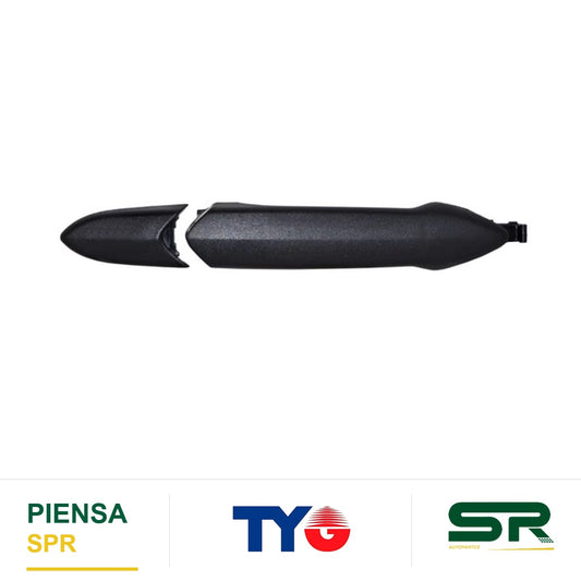 MANIJA EXTERIOR DELANTERA DERECHA SIN HOYO PLÁSTICO CHEVROLET SPARK 2016-2021 P / LLAVE CORRUGADA TYG