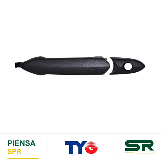 MANIJA EXTERIOR DELANTERA IZQUIERDA CON HOYO PLÁSTICO CHEVROLET SPARK 2016-2021 P / LLAVE CORRUGADA TYG