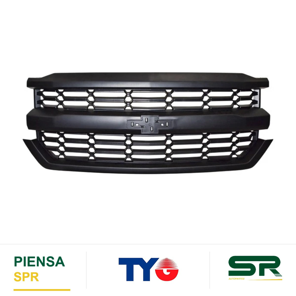 PARRILLA NEGRA ROMBOS CHEVROLET CHEV PU 2016-2018 TYG