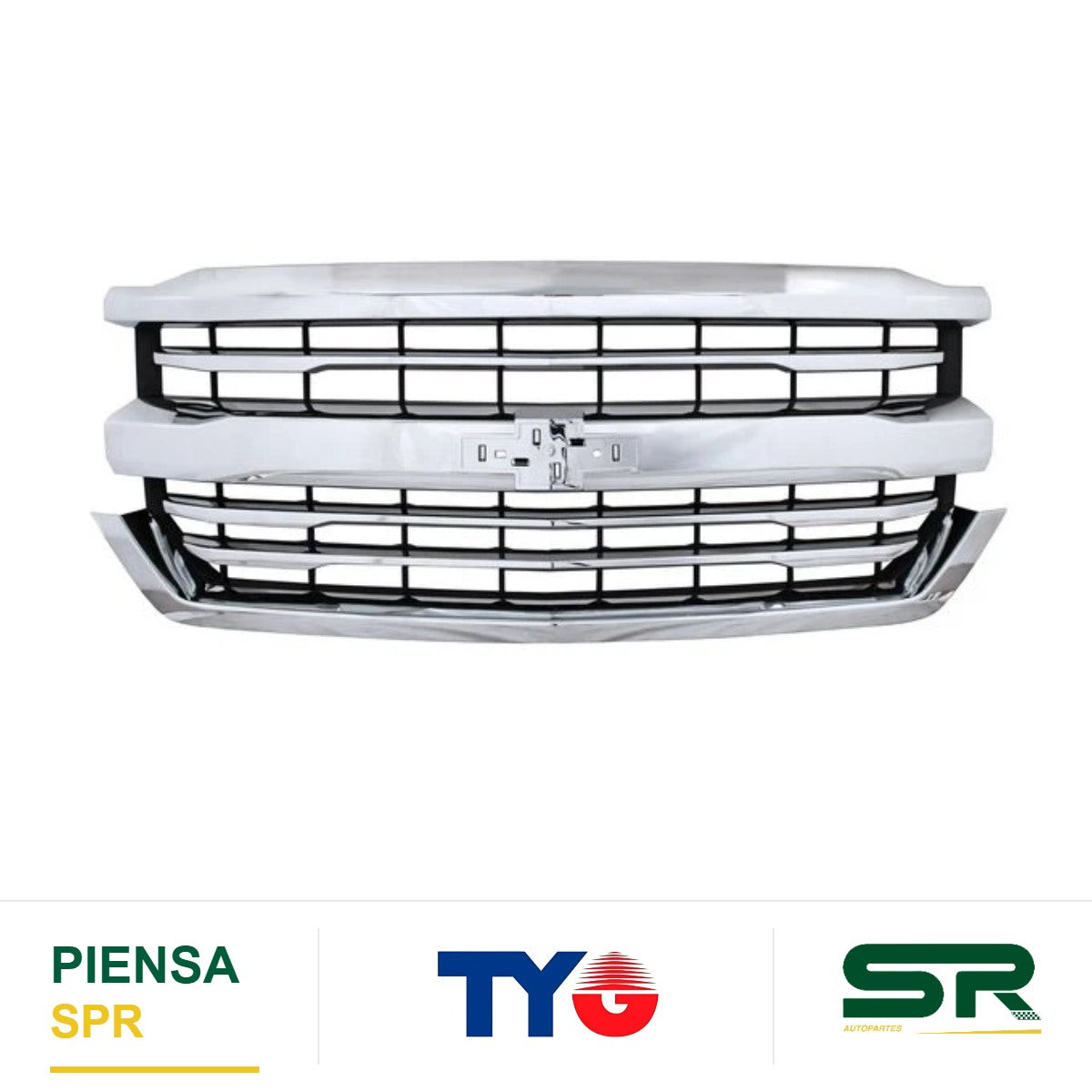 PARRILLA CROMADA CHEVROLET CHEV PU 2016-2018 TYG