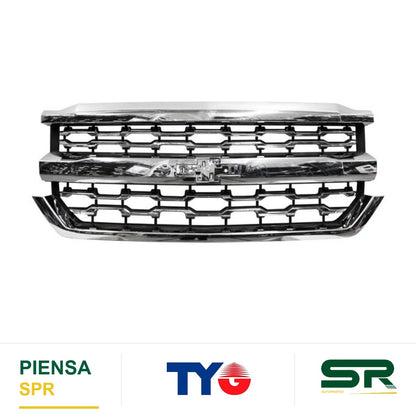 PARRILLA CROMADA PANAL CHEVROLET CHEV PU 2016-2018 TYG