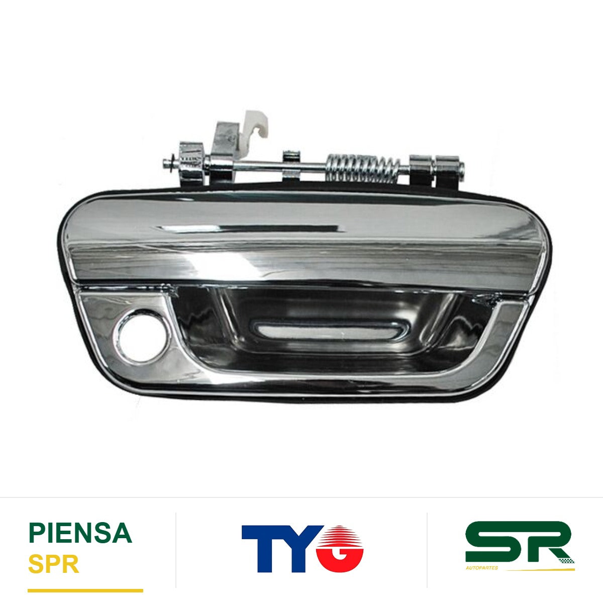 MANIJA EXTERIOR DELANTERA DERECHA CROMADA PLÁSTICO CHEVROLET SPARK 2011-2017 TYG
