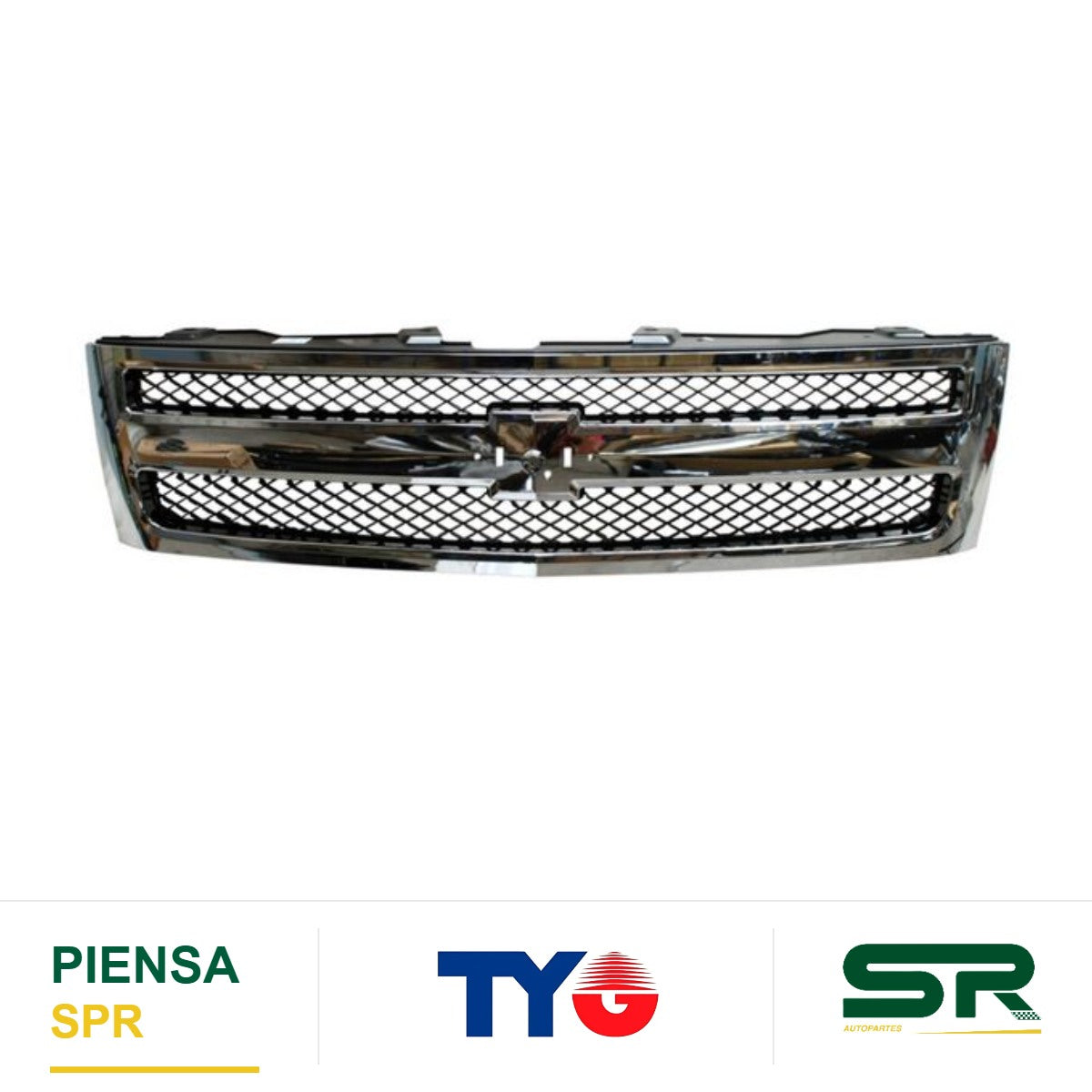PARRILLA CROMADA ROMBOS CHEVROLET CHEV PU 2007-2013 TYG