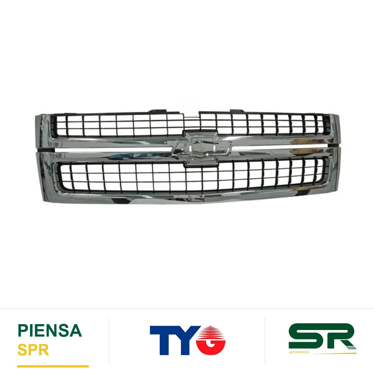 PARRILLA CROMADA 2500 3500 CHEVROLET CHEV PU 2007-2010 TYG