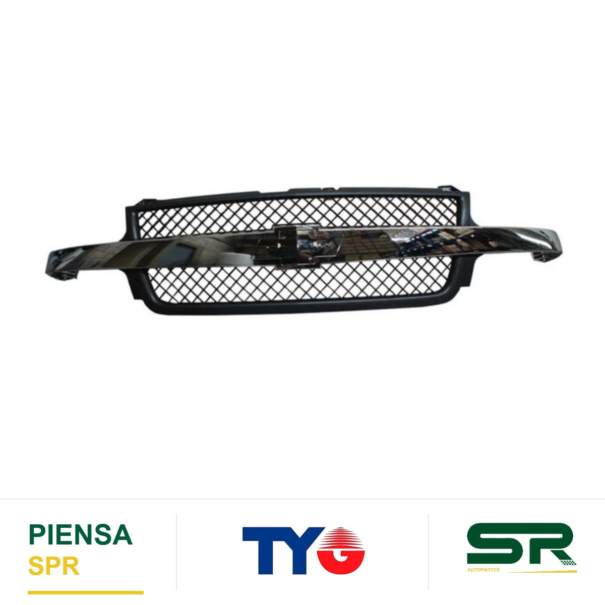 PARRILLA CON MOLDURA CROMADA 3500 CHEVROLET CHEV HD 1999-2003 TYG