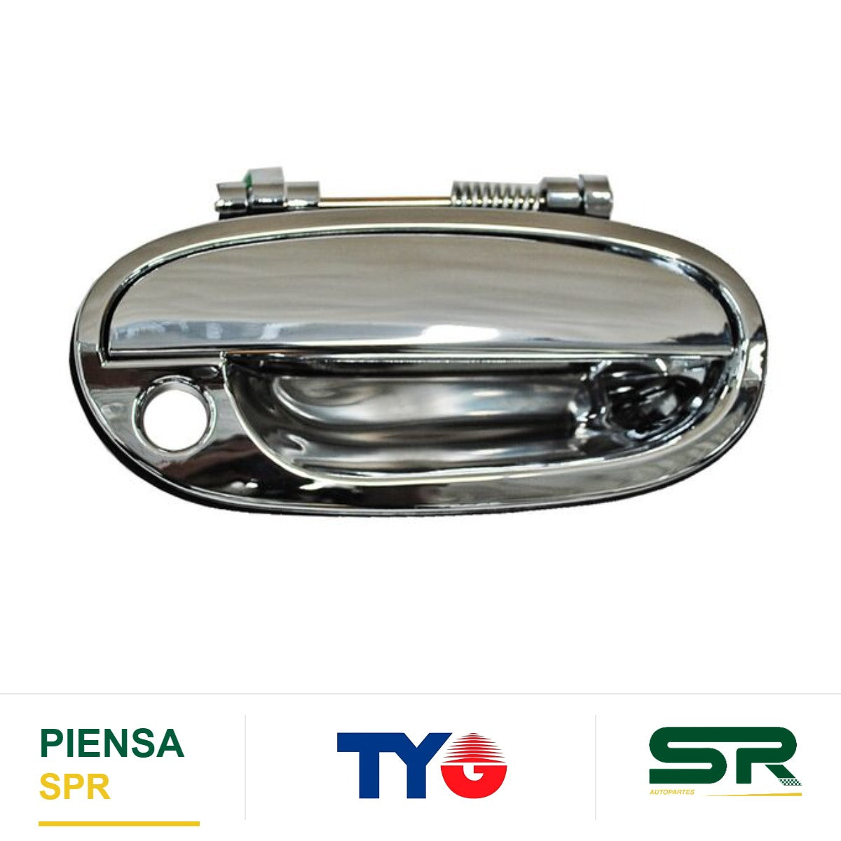 MANIJA EXTERIOR DELANTERA DERECHA CROMADA PLÁSTICO CHEVROLET MATIZ G2 2006-2015 TYG