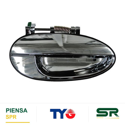 MANIJA EXTERIOR TRASERA IZQUIERDA CROMADA PLÁSTICO CHEVROLET MATIZ 2004-2005 TYG