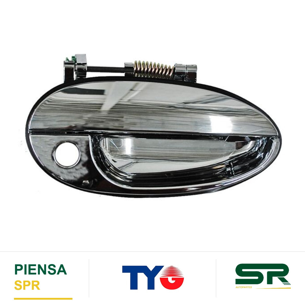 MANIJA EXTERIOR DELANTERA DERECHA CROMADA PLÁSTICO CHEVROLET MATIZ 2004-2005 TYG