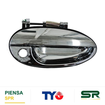 MANIJA EXTERIOR DELANTERA DERECHA CROMADA PLÁSTICO CHEVROLET MATIZ 2004-2005 TYG