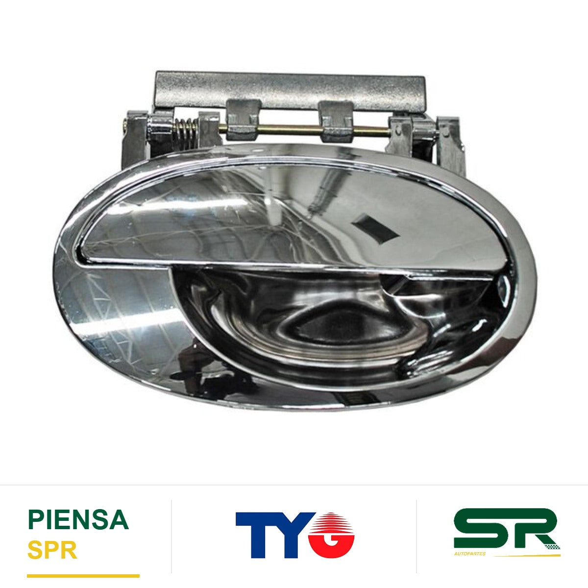 MANIJA EXTERIOR TRASERA IZQUIERDA CROMADA PLÁSTICO CHEVROLET CORSA / MERIVA 2004-2008 TYG