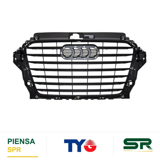 PARRILLA CON MOLDURA NEGRA NEGRA AUDI A3 2015-2019 TYG