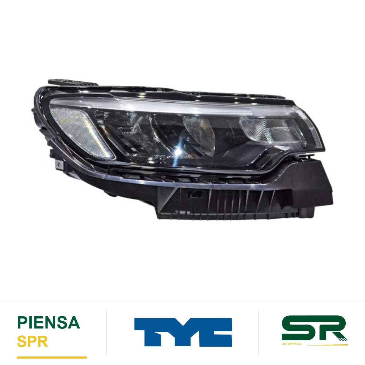 FARO DERECHO LUZ DE DÍA CON MOTOR ELÉCTRICO JEEP CTO BLANCO COMPASS 2022-2025 TYC