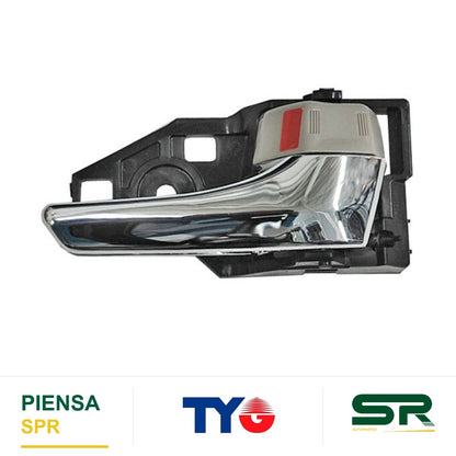 MANIJA INTERIOR DELANTERA DERECHA CROMADA BEIGE PLÁSTICO TOYOTA SIENNA 2011-2015 TYG