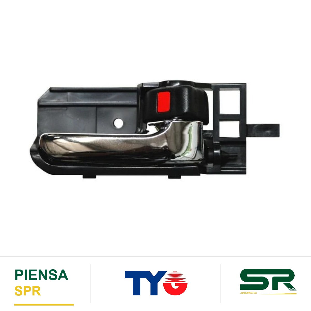 MANIJA INTERIOR DERECHA NEGRA CROMADA PLÁSTICO TOYOTA COROLLA 2003-2008 / TYG