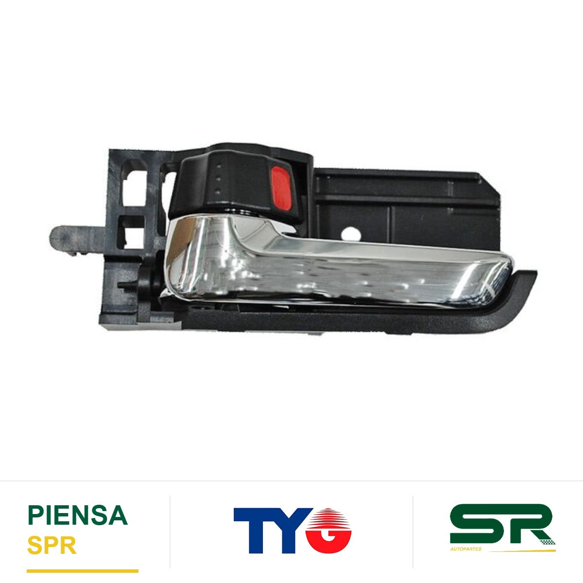 MANIJA INTERIOR DELANTERA IZQUIERDA NEGRA CROMADA PLÁSTICO SUZUKI SWIFT 2007-2016 / SX4 2007-2014 / / TRAS TYG