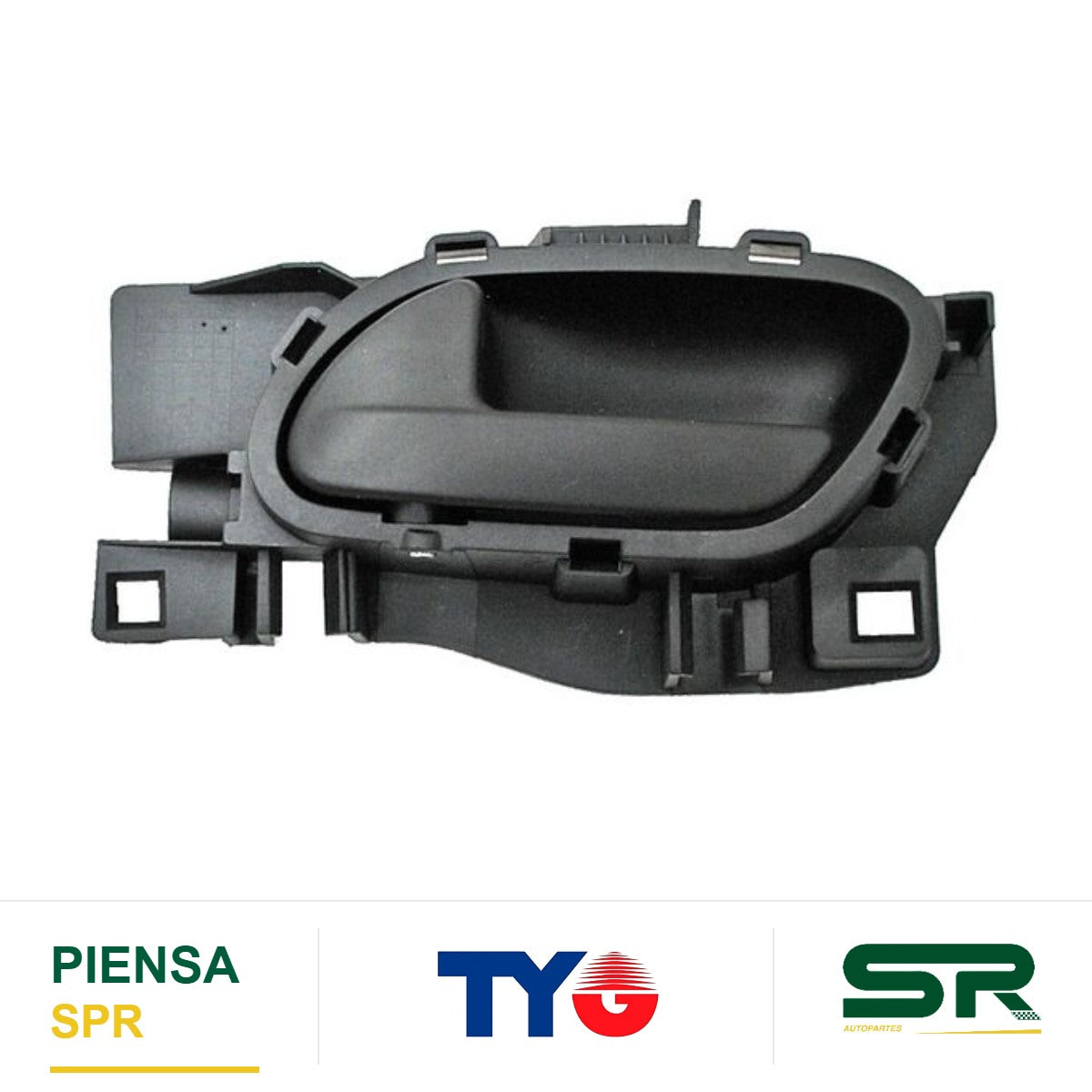 MANIJA INTERIOR DELANTERA IZQUIERDA PLÁSTICO PEUGEOT PARTNER 2013-2019 / EXPERT 2009-2010 CORRUGADA TYG