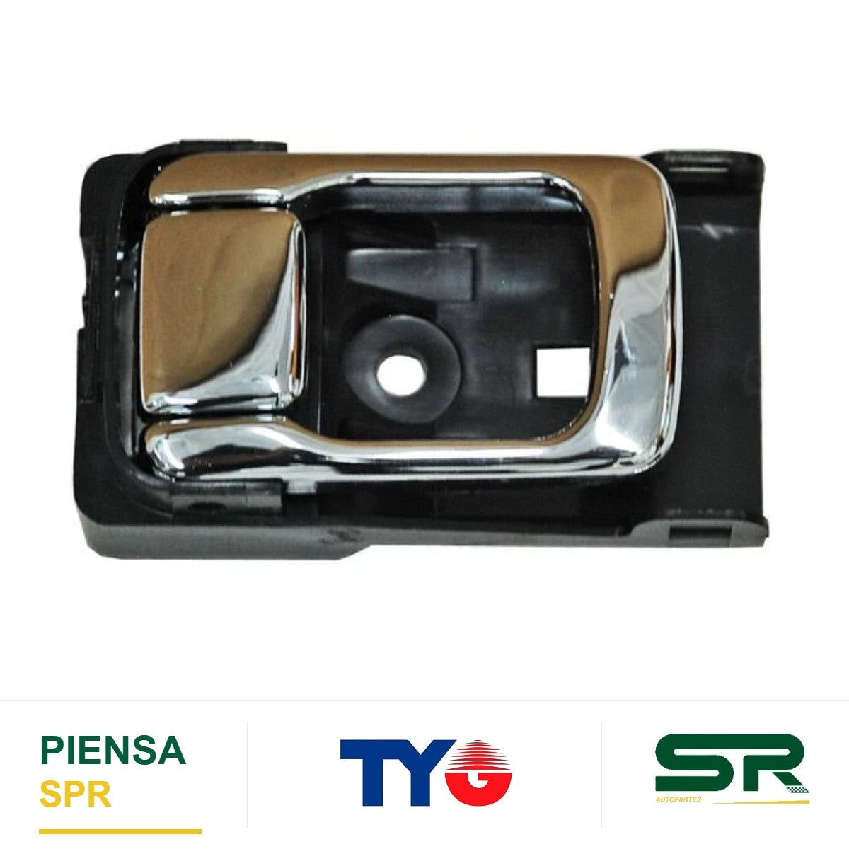 MANIJA INTERIOR DELANTERA IZQUIERDA CROMADA PLÁSTICO NISSAN TSURU III 1992-2017 / TRAS TYG