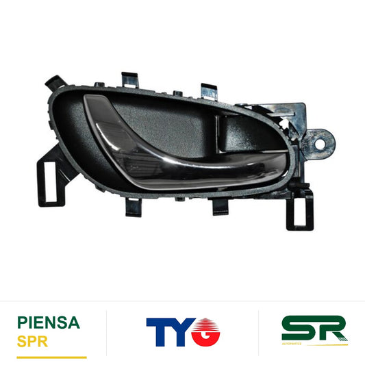 MANIJA INTERIOR DELANTERA DERECHA NEGRA CROMADA NISSAN SENTRA 2013-2019 / XTRAIL14-22 / FRONTIER / NP-300 2016-2024 TYG