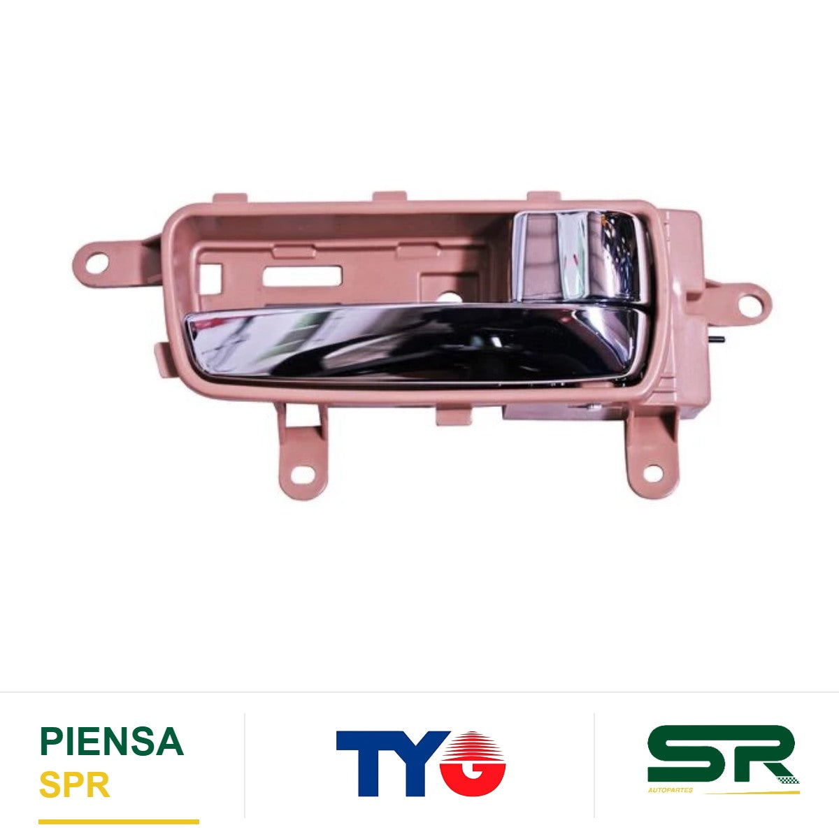 MANIJA INTERIOR DELANTERA DERECHA CROMADA BEIGE PLÁSTICO NISSAN SENTRA 2007-2012 / / TRAS TYG