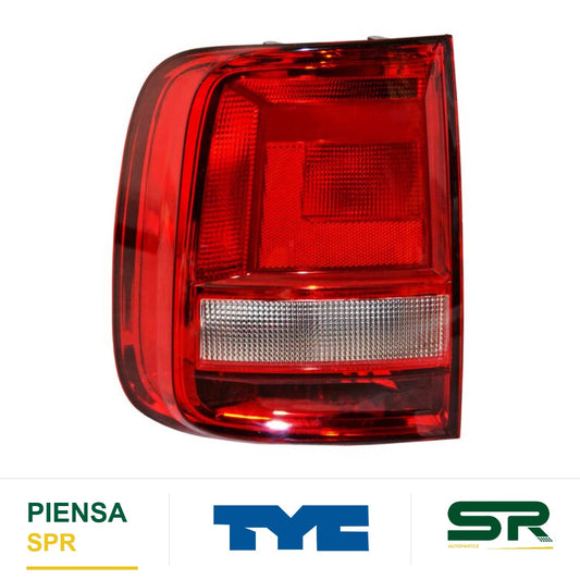 CALAVERA IZQUIERDA SIN ARNÉS ROJO/BLANCO VOLKSWAGEN SAVEIRO 2017-2023 TYC