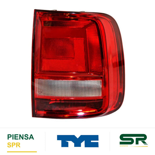 CALAVERA DERECHA SIN ARNÉS ROJO/BLANCO VOLKSWAGEN SAVEIRO 2017-2023 TYC
