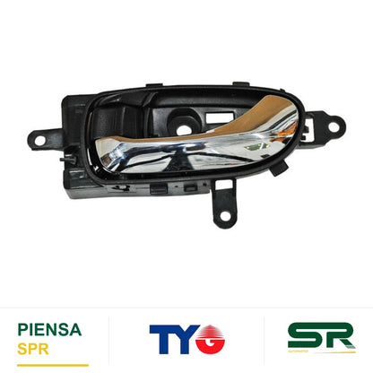 MANIJA INTERIOR DELANTERA IZQUIERDA NEGRA CROMADA PLÁSTICO NISSAN MURANO 2009-2014 / / TRAS TYG