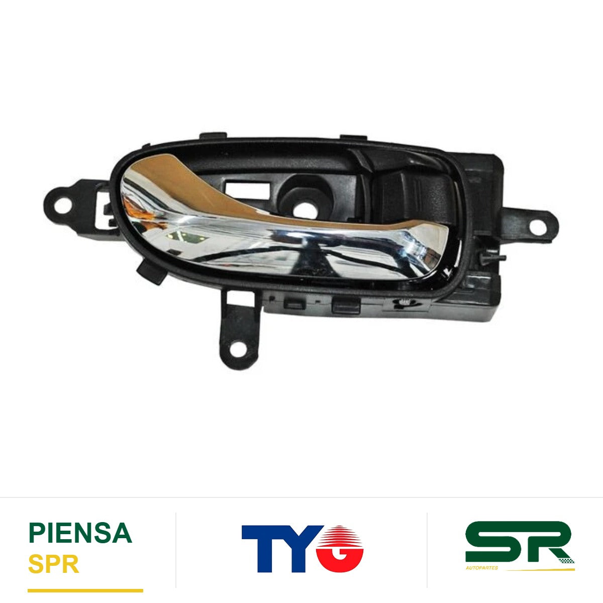 MANIJA INTERIOR DELANTERA DERECHA NEGRA CROMADA PLÁSTICO NISSAN MURANO 2009-2014 / / TRAS TYG
