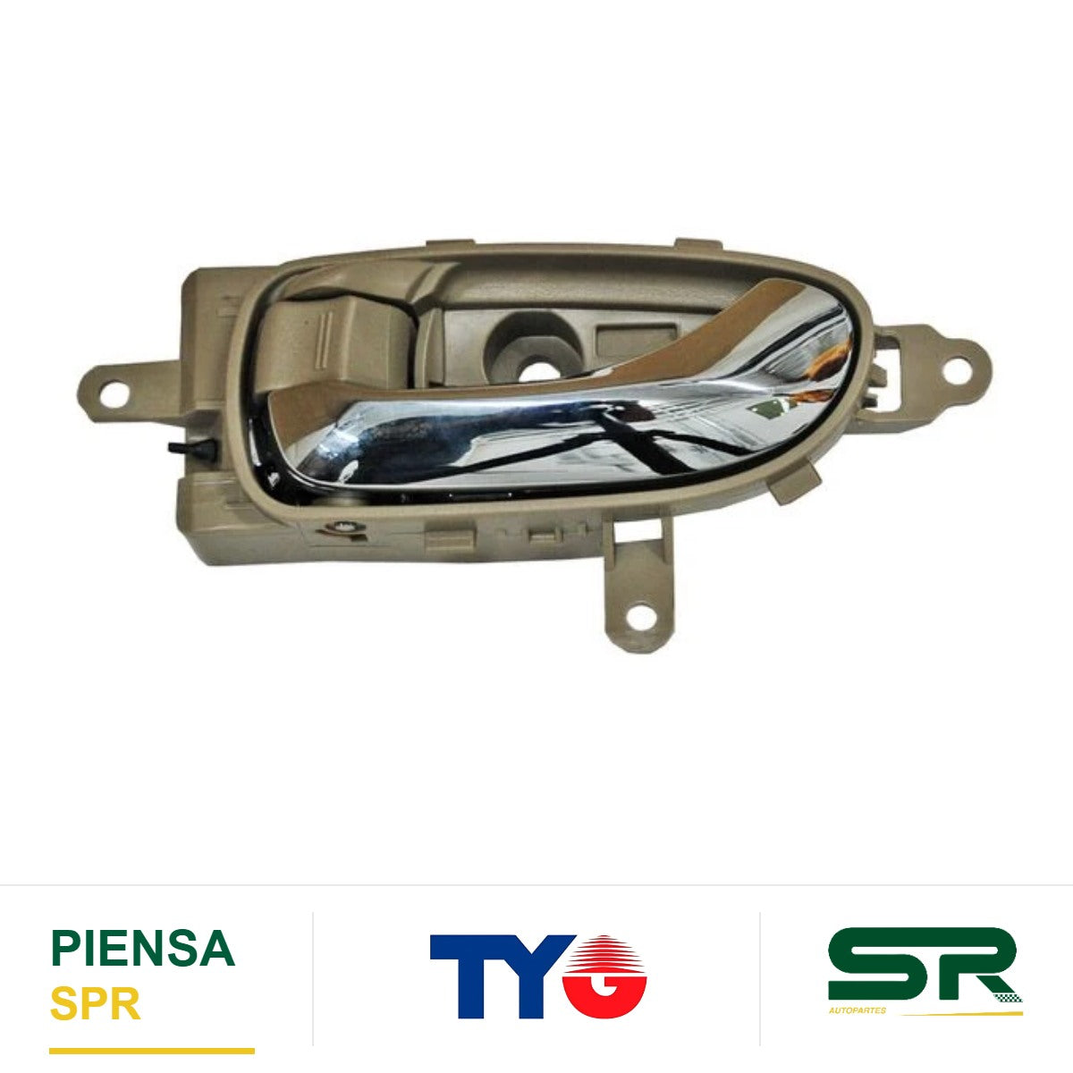 MANIJA INTERIOR DELANTERA IZQUIERDA CROMADA BEIGE PLÁSTICO NISSAN MURANO 2009-2014 / / TRAS TYG