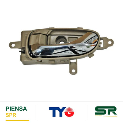 MANIJA INTERIOR DELANTERA IZQUIERDA CROMADA BEIGE PLÁSTICO NISSAN MURANO 2009-2014 / / TRAS TYG