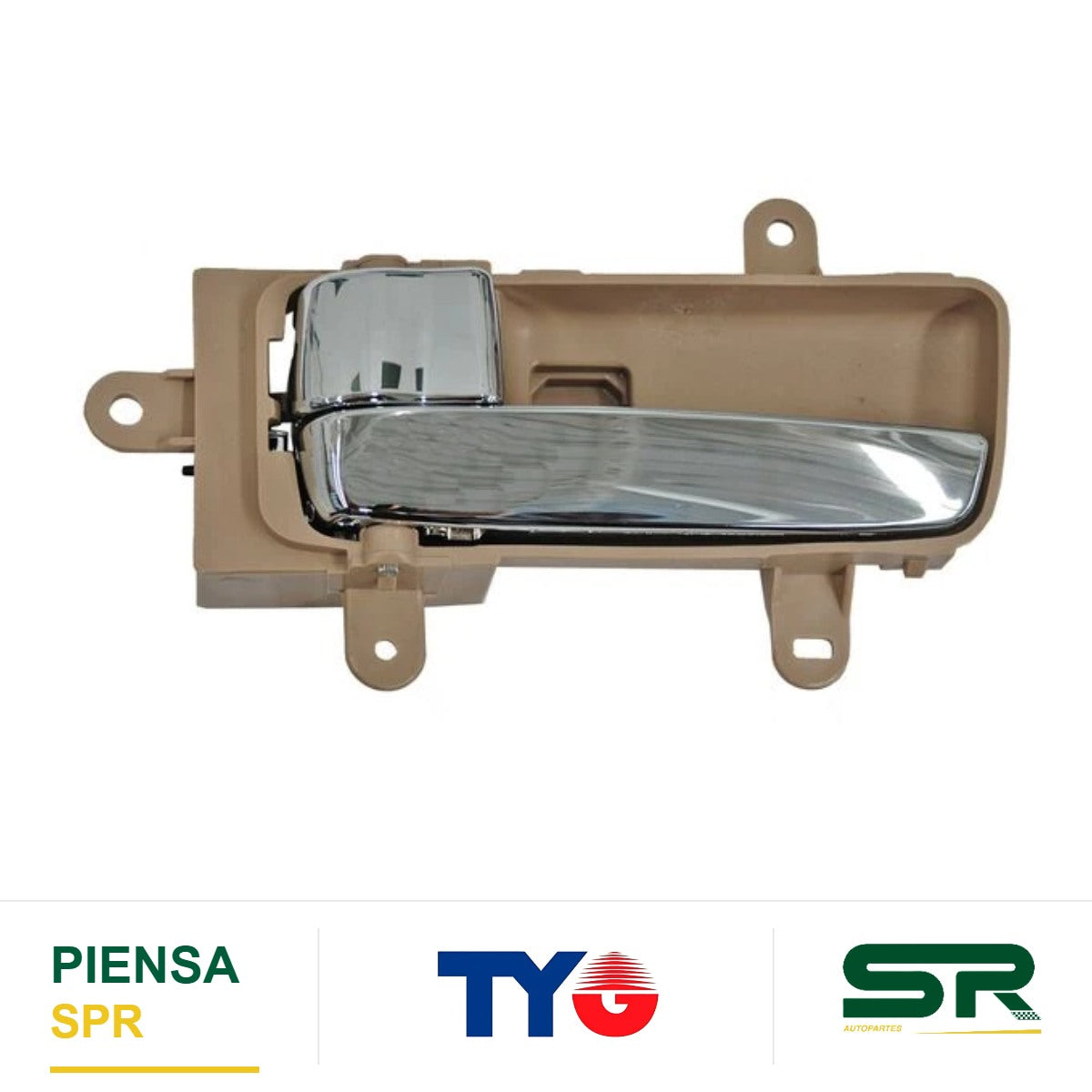 MANIJA INTERIOR DELANTERA IZQUIERDA CROMADA BEIGE PLÁSTICO NISSAN MAXIMA 2006-2008 / / TRAS TYG