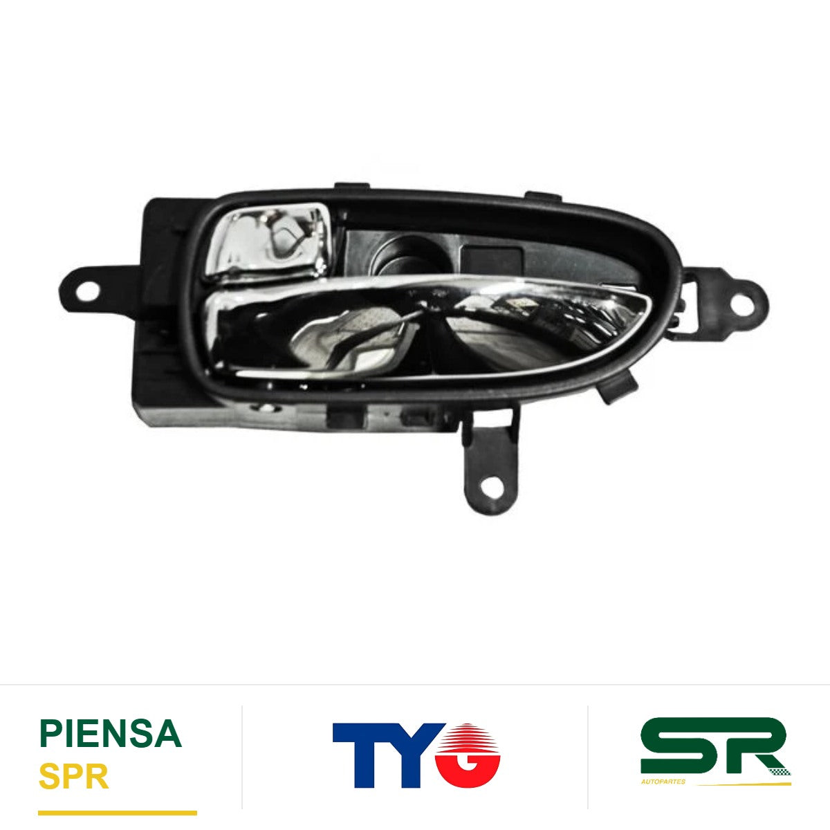 MANIJA INTERIOR DELANTERA IZQUIERDA NEGRA CROMADA PLÁSTICO NISSAN ALTIMA 2007-2012 / ALTIMA 2008-2012 2P / / TRAS TYG