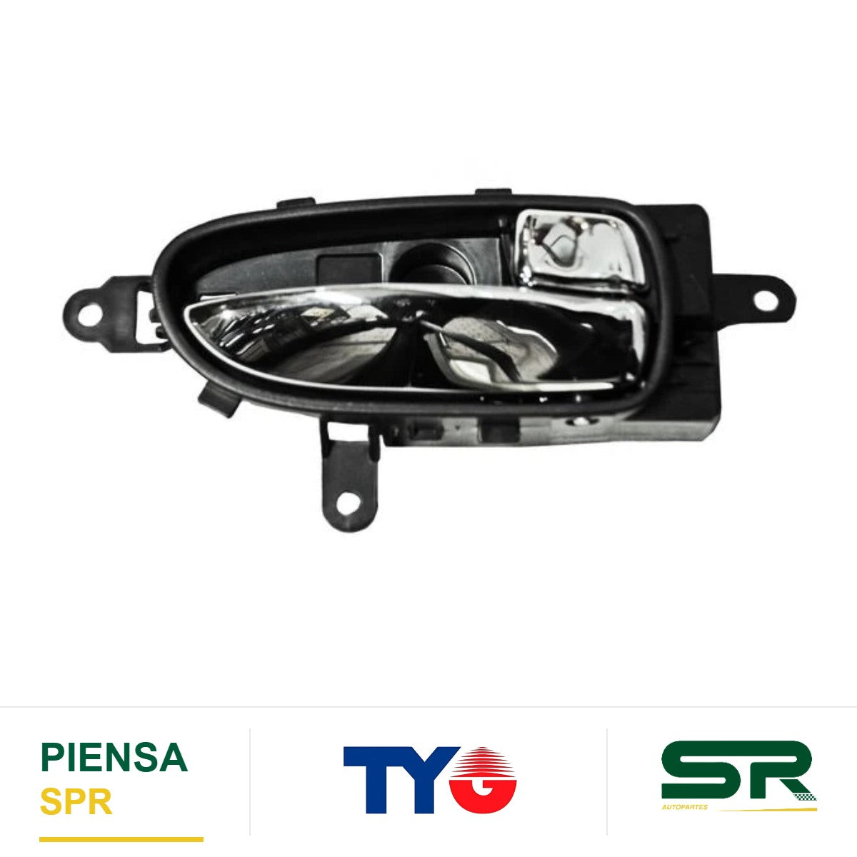 MANIJA INTERIOR DELANTERA DERECHA NEGRA CROMADA PLÁSTICO NISSAN ALTIMA 2007-2012 / ALTIMA 2007-2012 2P / / TRAS TYG