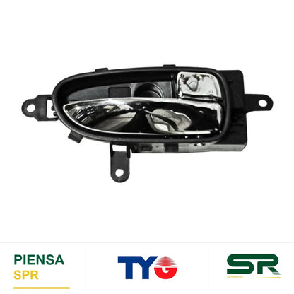 MANIJA INTERIOR DELANTERA DERECHA NEGRA CROMADA PLÁSTICO NISSAN ALTIMA 2007-2012 / ALTIMA 2007-2012 2P / / TRAS TYG
