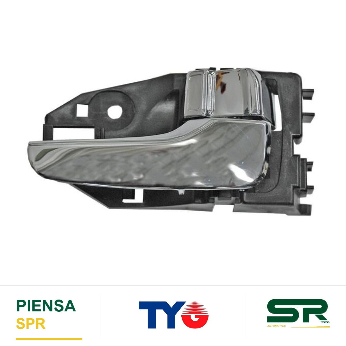 MANIJA INTERIOR DELANTERA DERECHA CROMADA PLÁSTICO MITSUBISHI LANCER 2003-2007 / OUTLANDER 2003-2006 / TRAS TYG