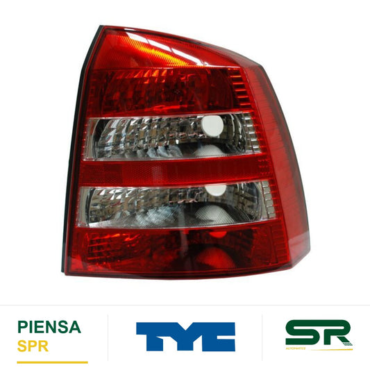 CALAVERA DERECHA 5 PUERTAS SIN ARNÉS CLARA ROJO/BLANCO CHEVROLET 3/ ASTRA 2004-2006 TYC