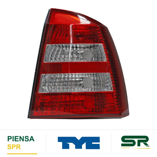 CALAVERA DERECHA 4 PUERTAS SIN ARNÉS CLARA ROJO/BLANCO CHEVROLET ASTRA 2004-2006 TYC