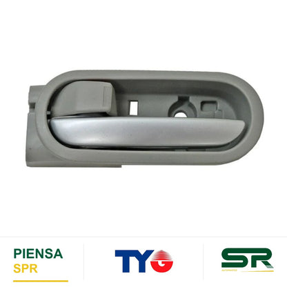 MANIJA INTERIOR DELANTERA IZQUIERDA GRIS PLATA PLÁSTICO MAZDA 2 2012-2015 / USA 2011-2014 / / TRAS TYG